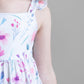 Pastel Wildflowers Ruffle Maxi Dress