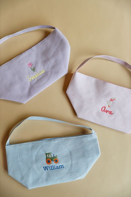 Custom Embroidered Easter Baskets