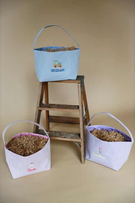 Custom Embroidered Easter Baskets