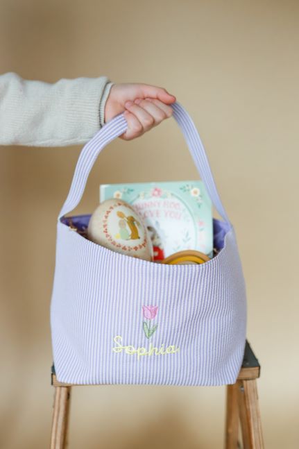 Custom Embroidered Easter Baskets