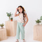 Peachy Peonies | Tie-Back + Crop Pants Set