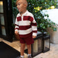 Child Rugby Sweatshirt | Deep Cranberry