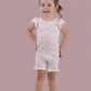 EXCLUSIVE DUCKS AND DAISIES DREAM RUFFLE SHORT SET