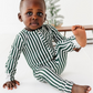 Green Stripes | ZIP ROMPER