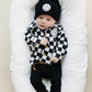 Cotton Shacket | Smiley Checkered Black