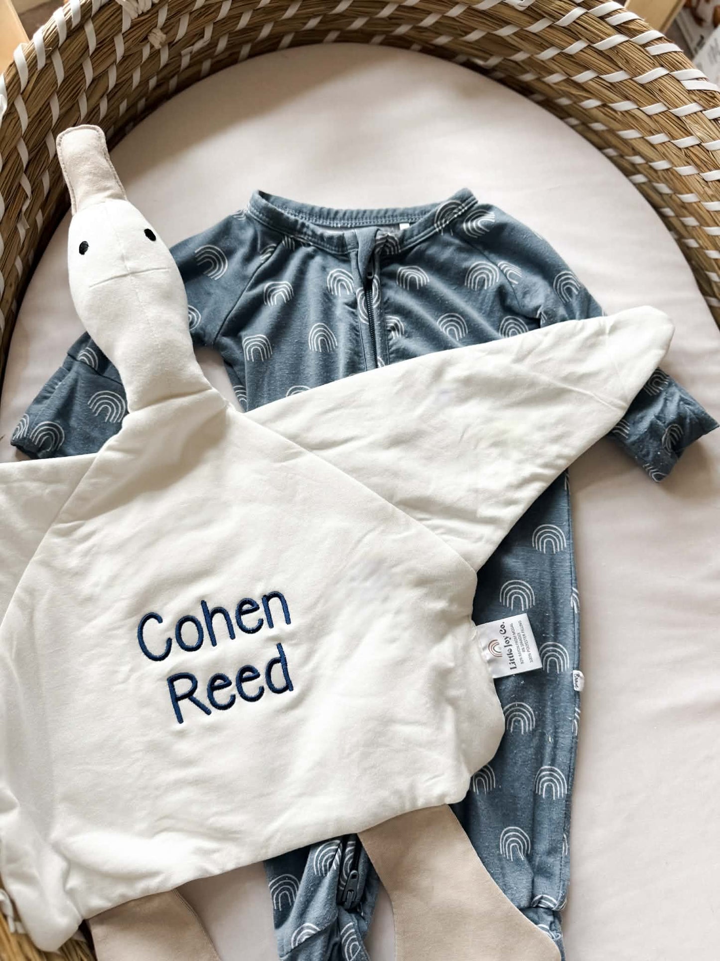 Custom Embroidered Modal Goose Lovey