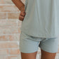 Sage (ribbed) - Tank Short Set