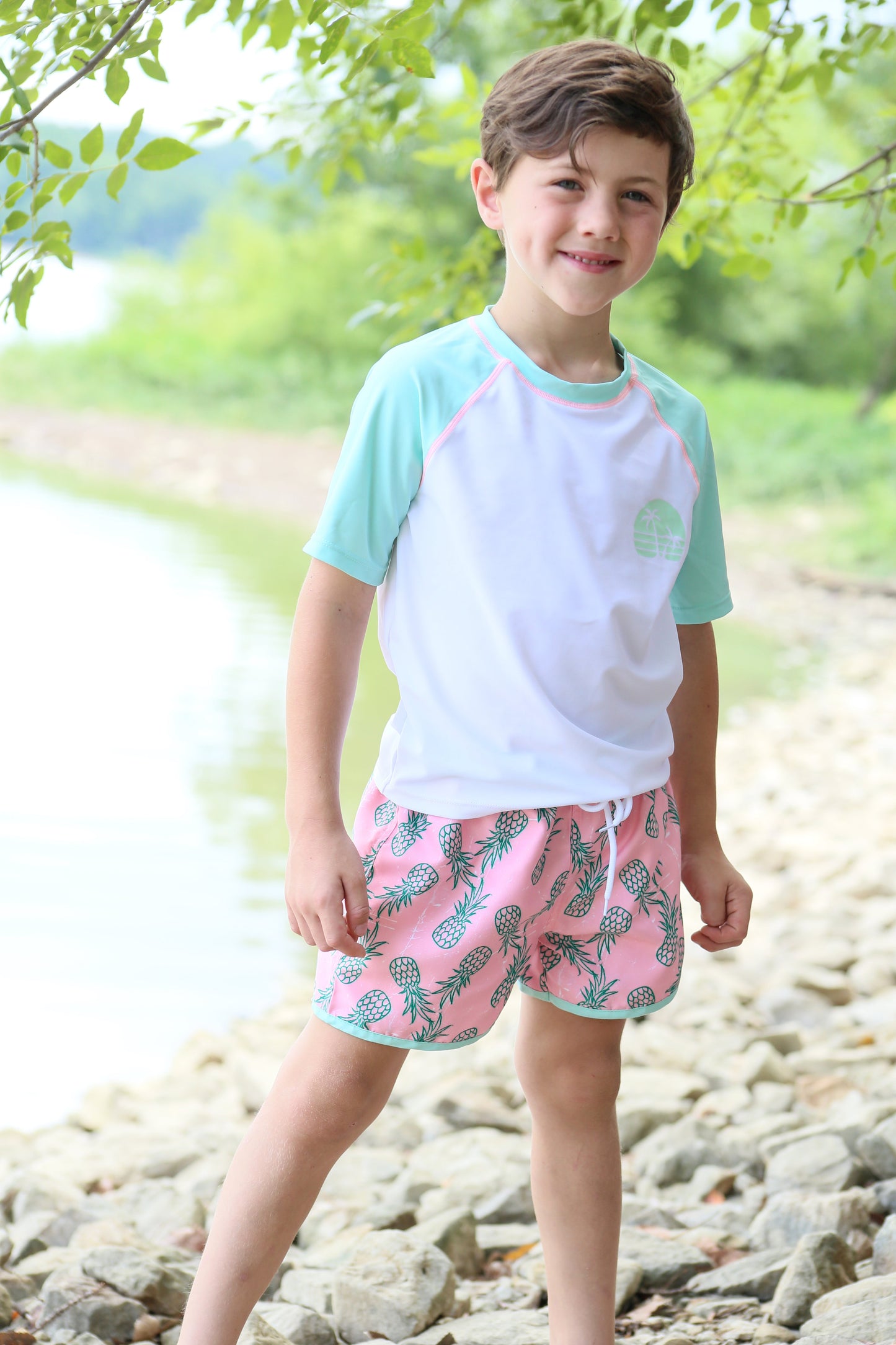 Coral Breeze Swim Trunks