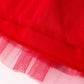 Valentine's Day Summer Red Girls' Tulle Skirt