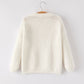 Winter Christmas Girls Bow Sequins Pullover Sweater