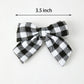 Winter Christmas Plaid Bow Hair Clip