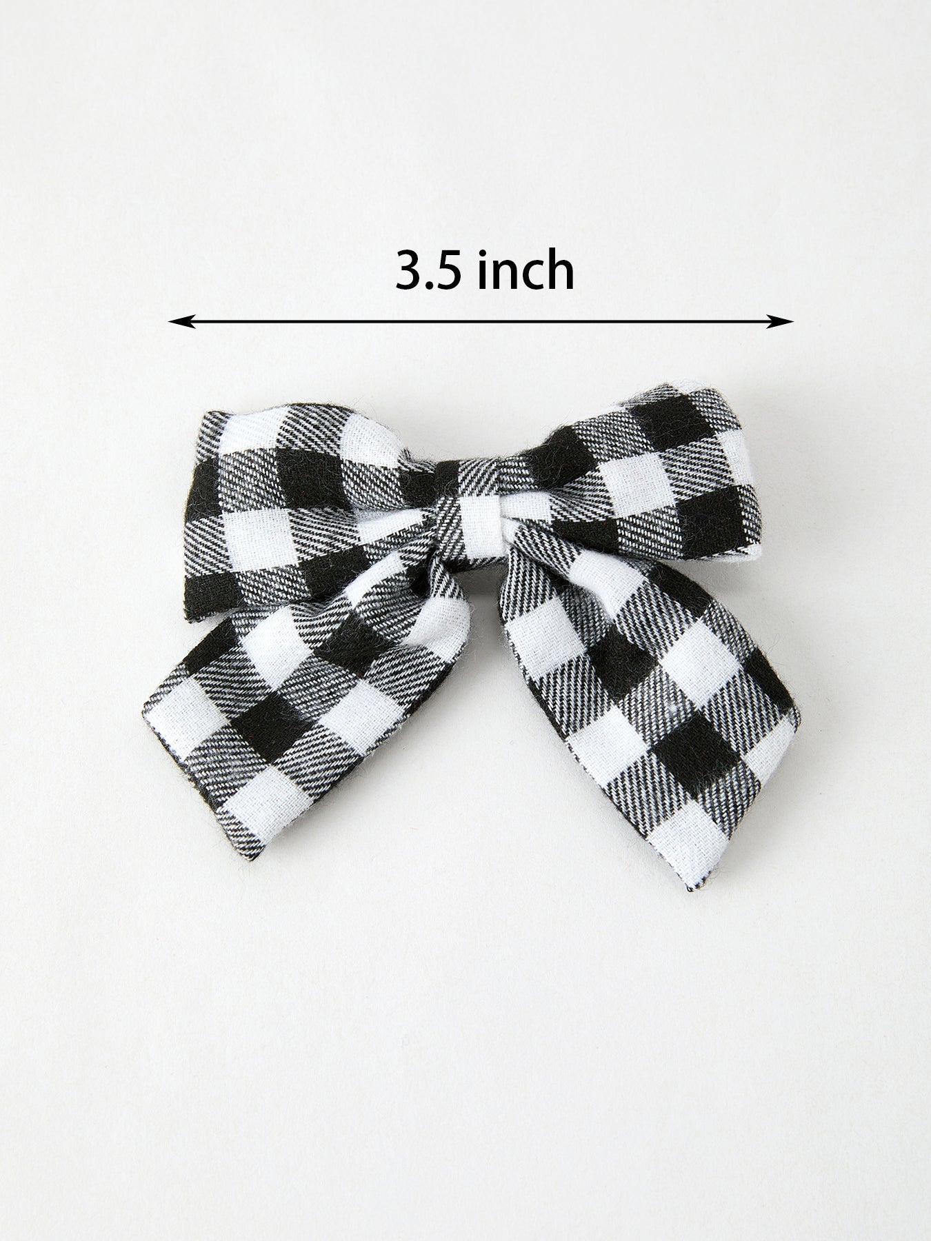 Winter Christmas Plaid Bow Hair Clip