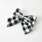Winter Christmas Plaid Bow Hair Clip