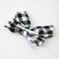 Winter Christmas Plaid Bow Hair Clip
