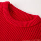 Christmas Winter Cane Girls Red Pullover