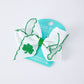 St. Patrick Shamrock Embroidered Hair Bow – Girls Hair Clip