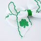 St. Patrick Shamrock Embroidered Hair Bow – Girls Hair Clip