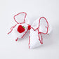 Back-to-school Apple Applique Girls Hairpin 4 Inches/6.25 inches