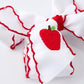 Back-to-school Apple Applique Girls Hairpin 4 Inches/6.25 inches