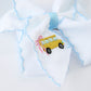 Back-to-school Truck Applique Girls Hairpin 4 Inches/6.25 inches
