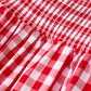 Summer Plaid Smocked Ruffle Girl Romper Sibling Outfits