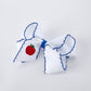 Back to School Apple Bow Hair Clip 6.25 Inch