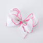 Back to School Pink Pencil Bow Hair Clip 6.25 Inch