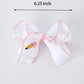 Back to School Yellow Pencil Bow Hair Clip 6.25 Inch