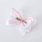 Back to School Yellow Pencil Bow Hair Clip 6.25 Inch