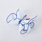 Back to School Apple Bow Hair Clip 6.25 Inch