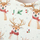 Girls Reindeer Christmas Twirl Long Sleeve Dress