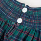 Girls Christmas Plaid Smocked Bubble Romper