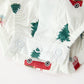 Christmas Baby Boys Christmas Tree Truck Print Long Sleeve Shirt Romper