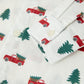 Christmas Boys Christmas Tree Truck Print Shirt & Red Suspender Pants Set