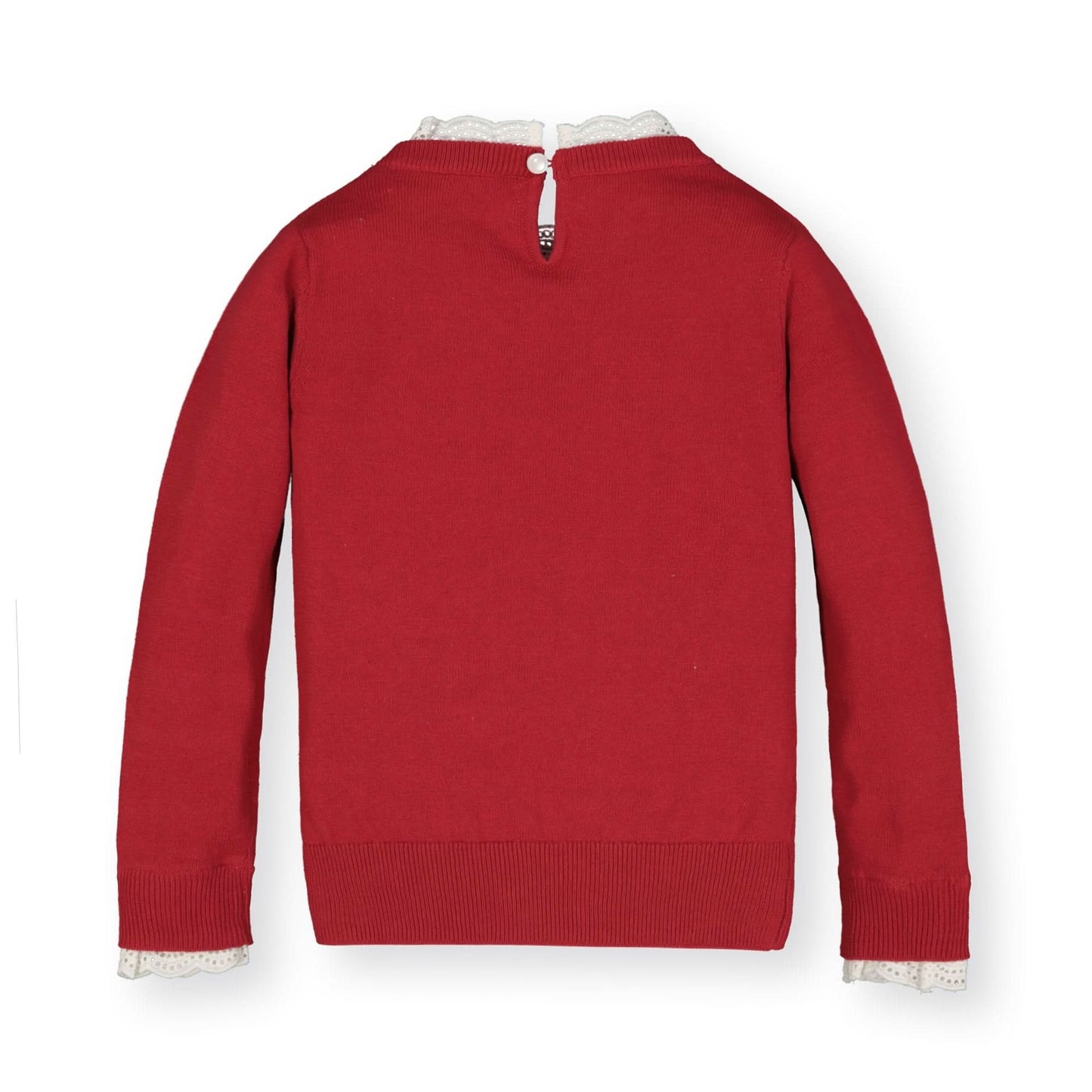 Lace Trim French Organic Sweater