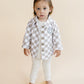 Cotton Shacket | Smiley Checkered Latte
