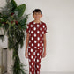 Youth Straight Leg Bamboo Pajamas | Vintage Santa