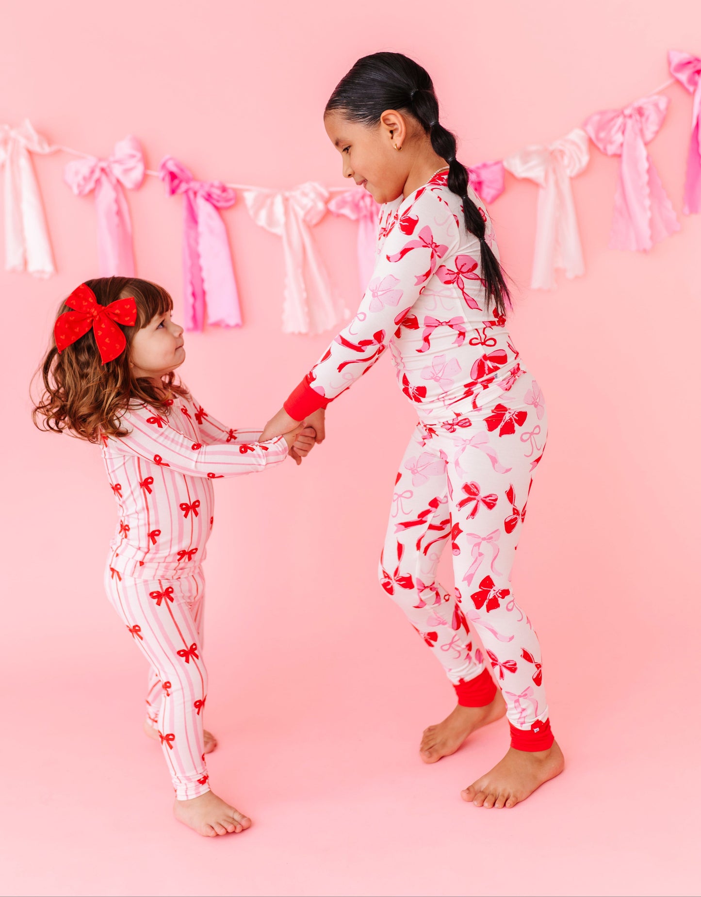 Blushing Bows 2-Piece Pajamas