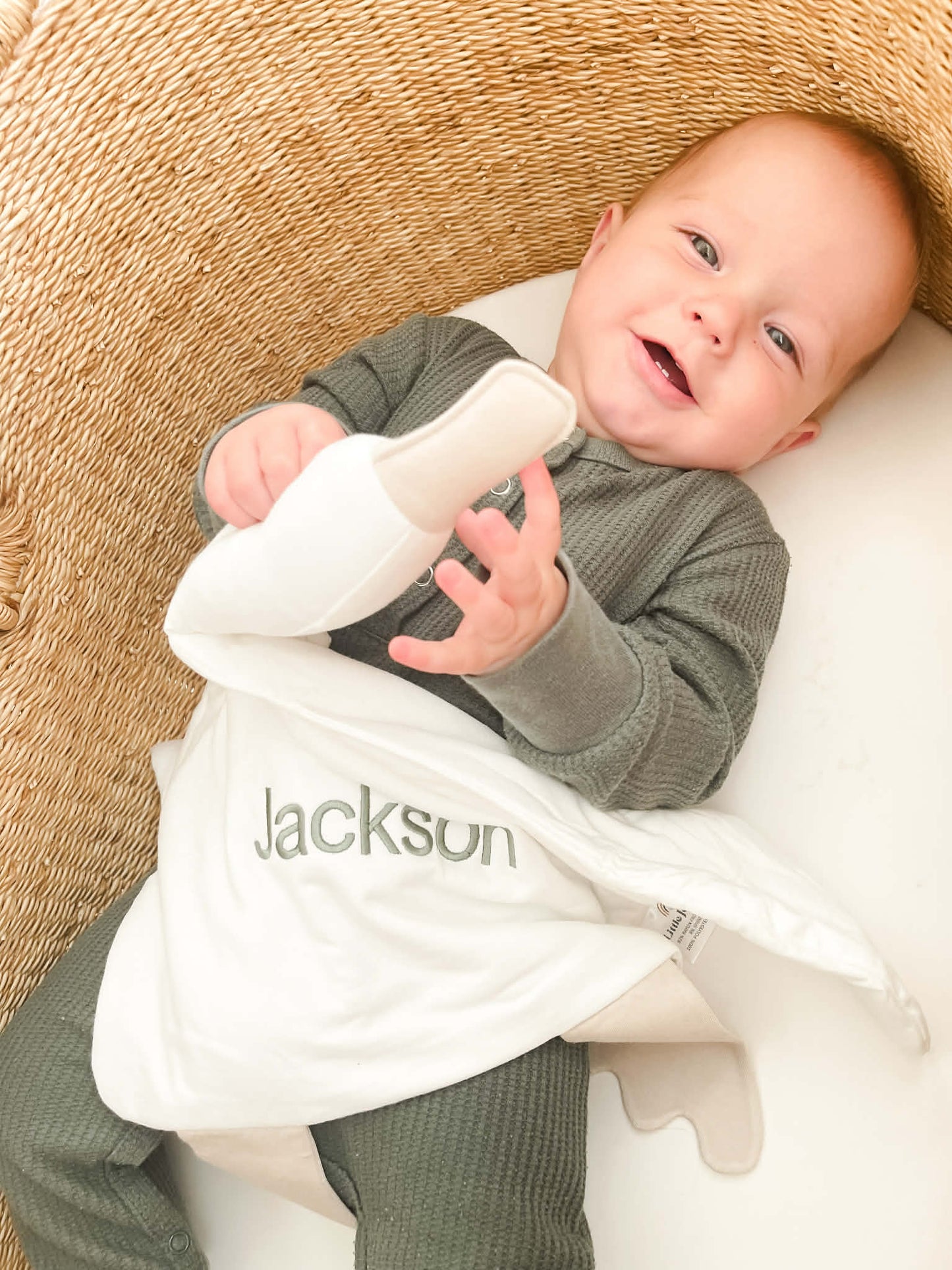 Benutzerdefinierte bestickte Bambus Ente Lovey - XL Plüsch