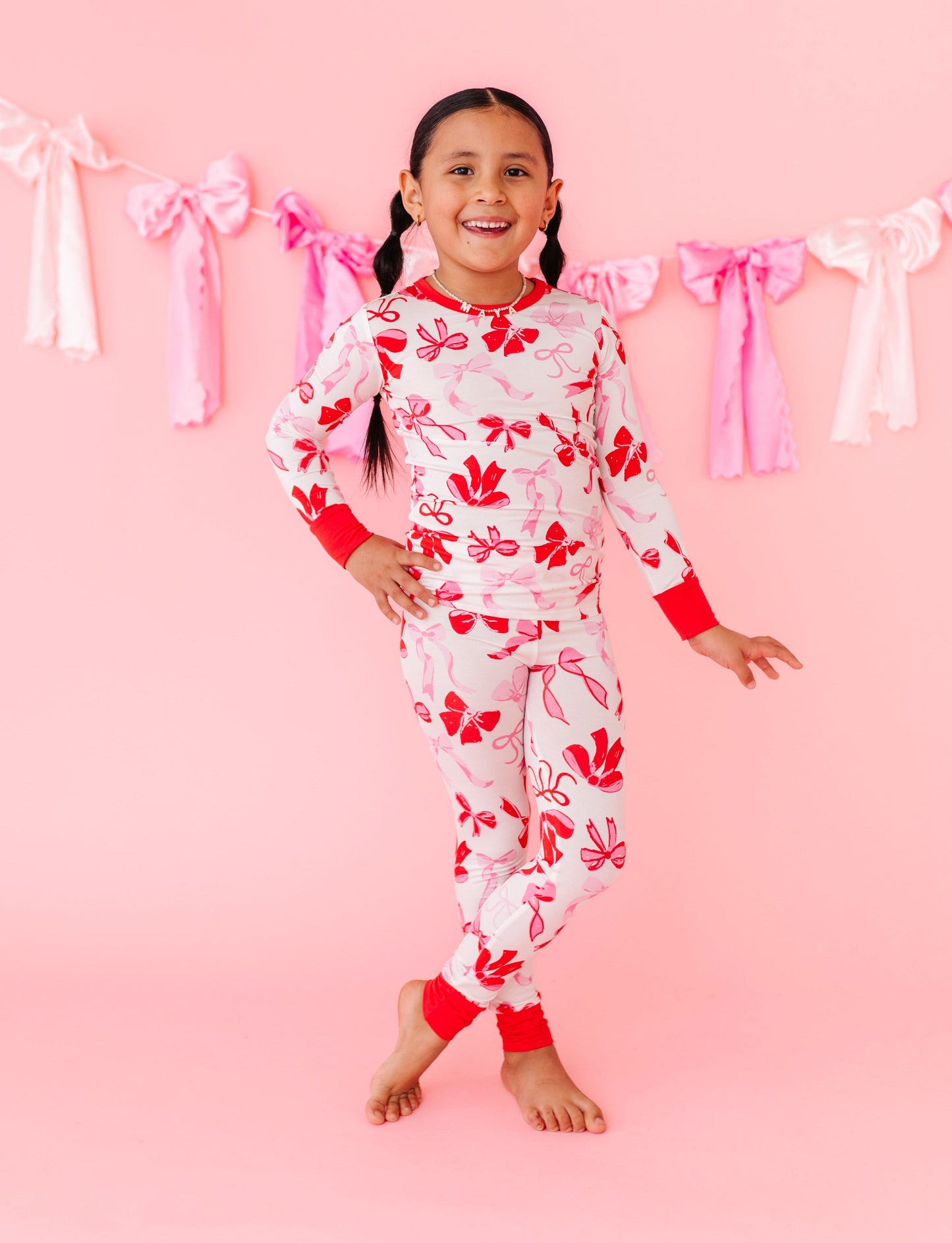 Blushing Bows 2-Piece Pajamas