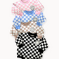 Bubble Romper | Checkered Smiley Latte