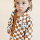 Cotton Shacket | Smiley Checkered Copper