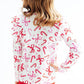 Candy Cane Lane L/S Ruffle Tee
