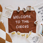 welcome to the circus banner