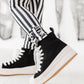 Espresso Striped | (SLIM) LEGGING