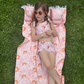Blush Meadow Fringe Beach Towel