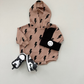 Hooded Bubble Romper  | Mocha Bolts