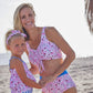 Beachside Footprints Two Piece Swimsuit