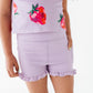 Very Violet | Ribbed Ruffle Yoga Shorts