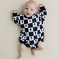 Bubble Romper | Charcoal Bolts